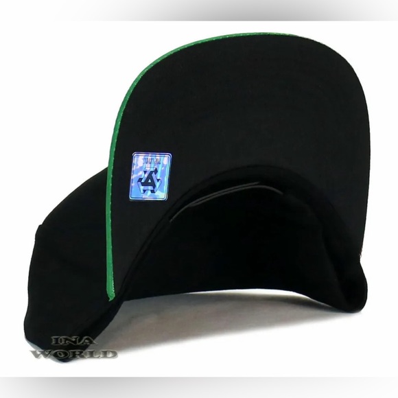 MEXICAN MEXICO Hat Gold Federal Logo Eagle Flag Flat Bill Snapback Baseball Cap - Picture 7 of 7